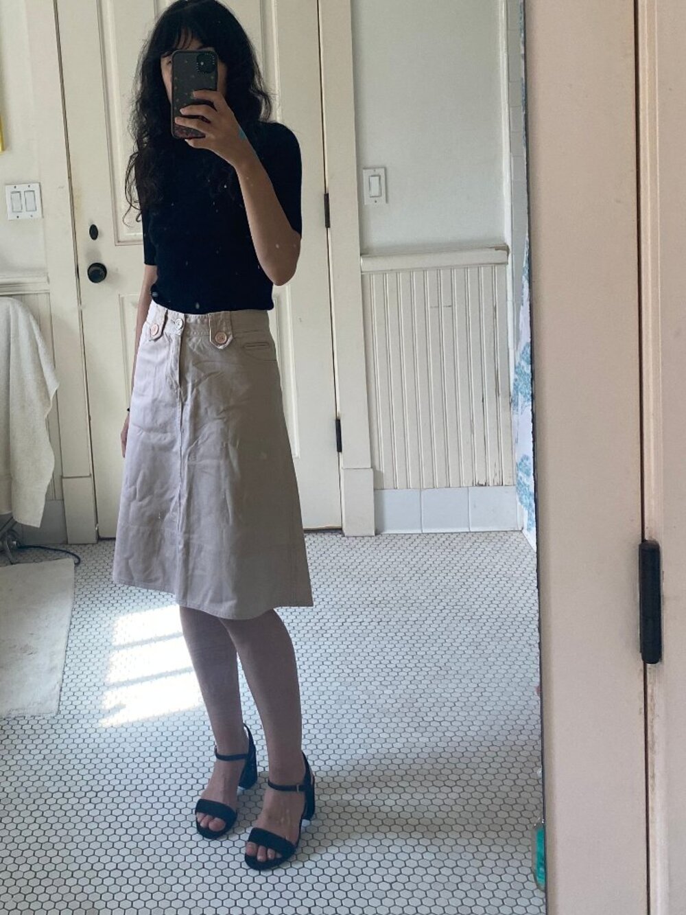 Marc by Marc Jacobs vintage A-line Tan Cotton Skirt - Picture 4 of 13